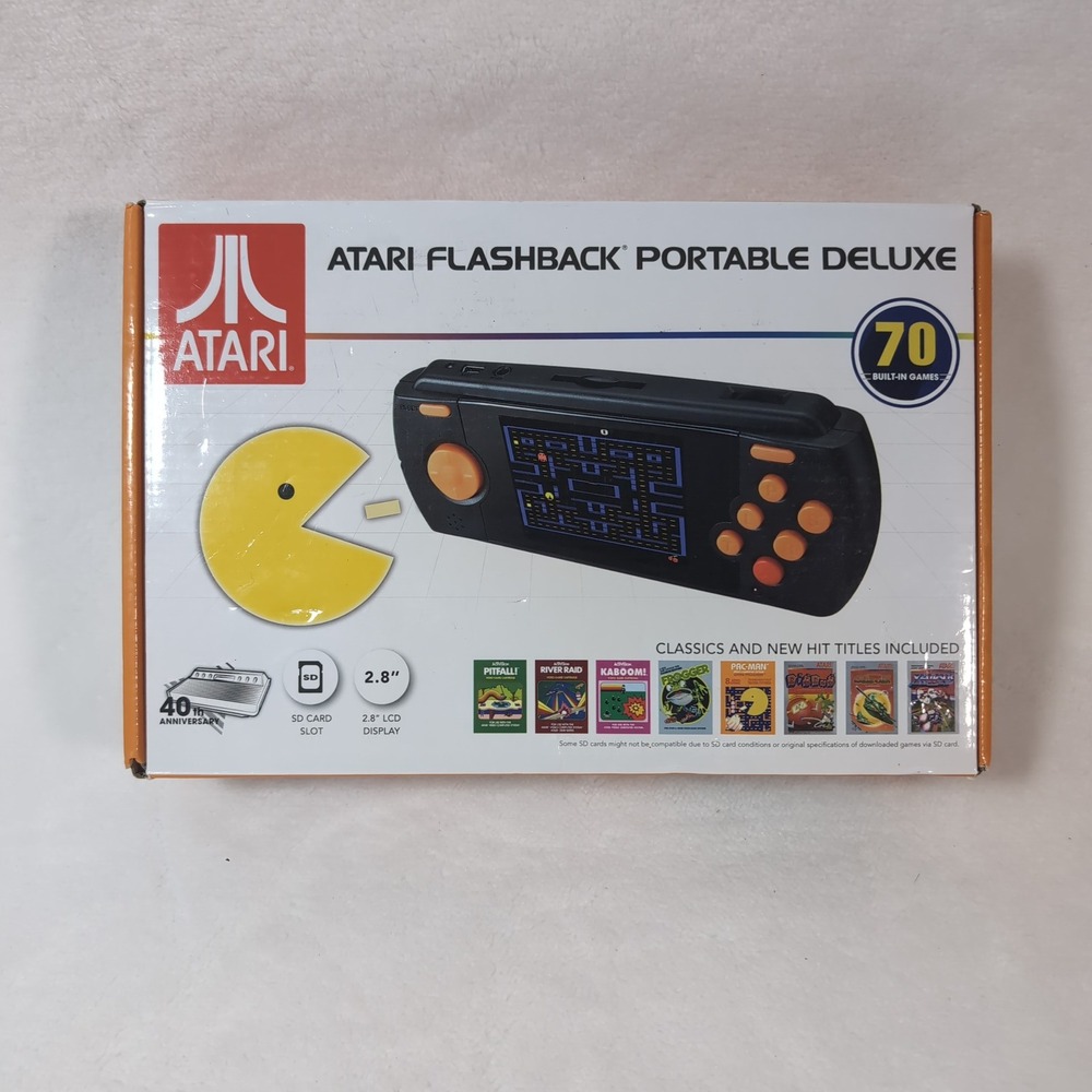 Atari Flashback Portable Deluxe Handheld Console 70 Games Electronic Tested Box